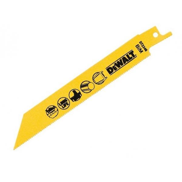 DeWALT Reciprocating Saw Blade - Quick Cutting in Ferrous and Non-Ferrous Metals up to 3mm - 1