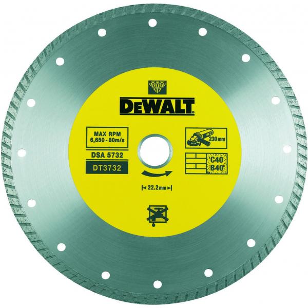 DeWALT Continuous Rim Sintered Diamond Disc - Construction Materials Cutting - 1