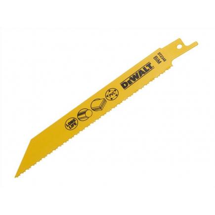 DeWALT Reciprocating Saw Blade - tough plastics, sandwich material and pipes cutting (3-12mm) - 1