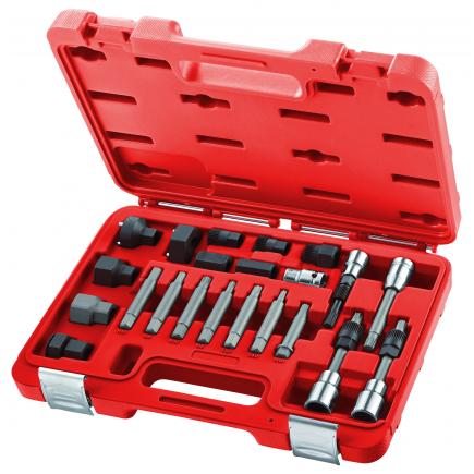 USAG Set of 22 wrenches for assembling and disassembling the nuts of alternators pulleys - 1