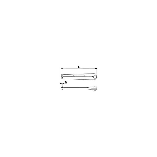 USAG Verstellbarer Stirnlochschlüssel - 2