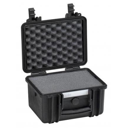 EXPLORER CASES Schwarzer Koffer für empfindliche Geräte mit Schwamm - 1