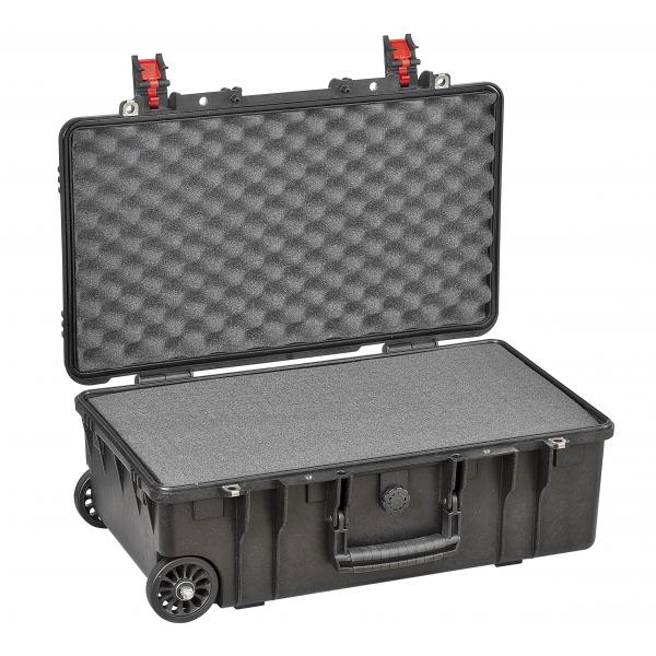 EXPLORER CASES Schwarzer Koffer mit hoher Schlagfestigkeit mit Schwamm - 1