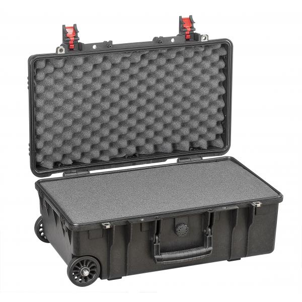 EXPLORER CASES Schwarzer Koffer mit hoher Schlagfestigkeit mit Schwamm - 1