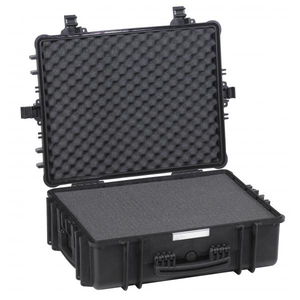 EXPLORER CASES Schwarzer Anti-Wasser-Koffer mit Totalschutz mit Schwamm - 1