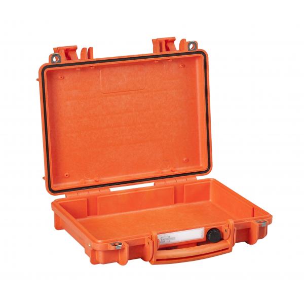 EXPLORER CASES Leerer orangefarbener Koffer ideal für Pistole, iPad oder Notebook mit Zubehör mit Schwamm. - 1