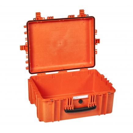 EXPLORER CASES Orangefarbener staubdichter leerer Koffer, wasserdicht, IP67 zertifiziert - 1