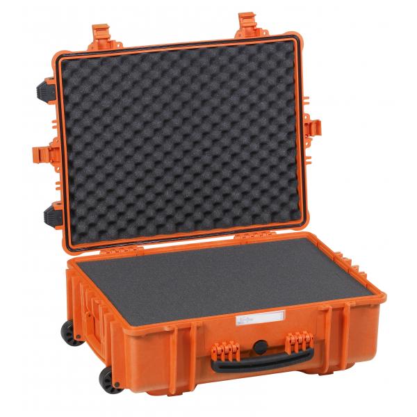 EXPLORER CASES Oranger hermetisch resistenter Koffer mit Schwamm - 1