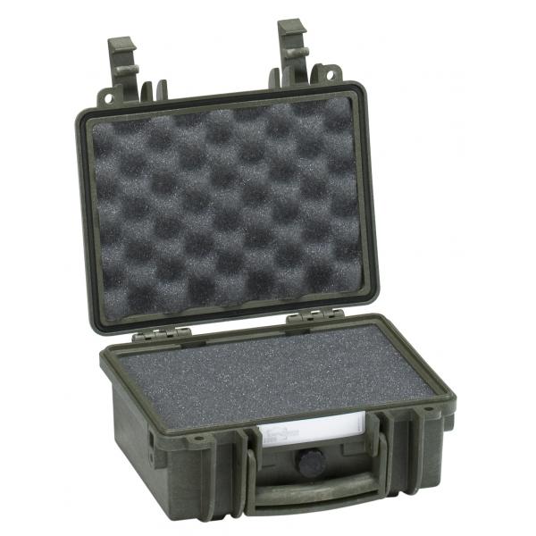 EXPLORER CASES Kompakter leerer militärgrüner Koffer für empfindliche Gegenstände mit Schwamm - 1