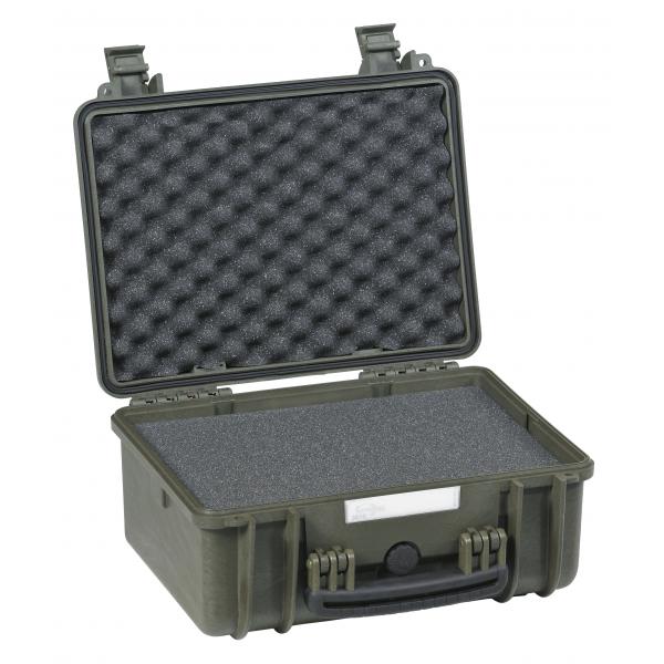 EXPLORER CASES Militärgrüner Koffer mit Druckhalteventil und Schwammsicherungen - 1