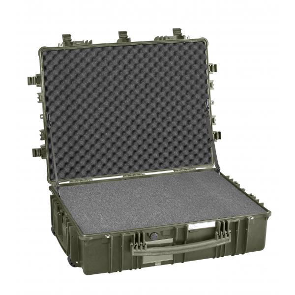 EXPLORER CASES Robuster grüner Militärkoffer für den Transport von Instrumenten und Geräten mit Schwamm - 1