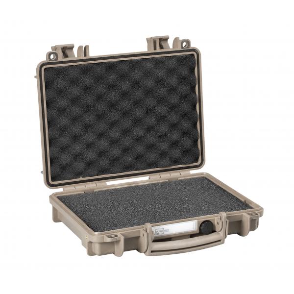 EXPLORER CASES Leerer Sandfarbene Koffer ideal für Pistole, iPad oder Notebook mit Zubehör mit Schwamm - 1