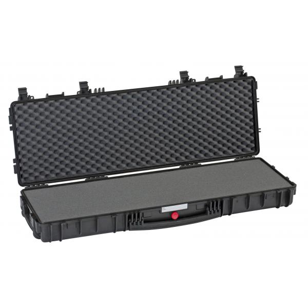EXPLORER CASES Small rifle case with accessories, black with pre-cubed foam, up to 114 cm - 1