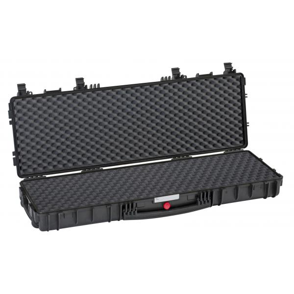 EXPLORER CASES Small rifle case with accessories, black with high convoluted foam, up to 114 cm - 1