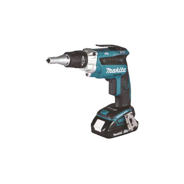 MAKITA COVERING SCREWDRIVER 18V 1/4'' - in case with 2.0Ah batteries and charger - 1