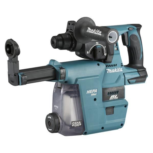 MAKITA HAMMER 18V SDS-Plus 24 mm - 3 FUNCTIONS - in a case without batteries and charger with suction kit - 1