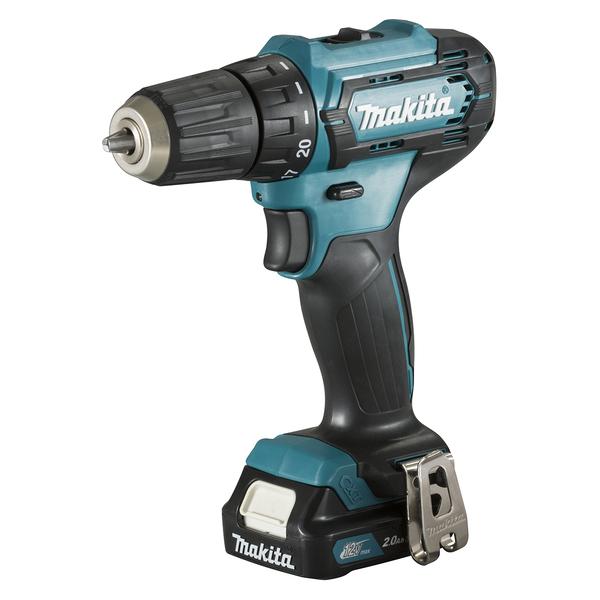 MAKITA DRIVE-DRILL 12 V max 3/8" - 28 Nm - in case with 2 batteries 2.0Ah and charger - 1