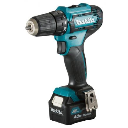 MAKITA DRIVE-DRILL 12 V max 3/8'' - 28 Nm - in case with 2 x 4.0Ah batteries and charger - 1