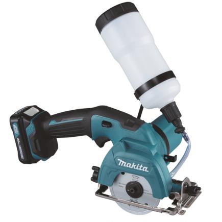 MAKITA DIAMOND SAW 10.8V 85 mm - CERAMIC/GLASS - in case with 2 x 4.0Ah batteries and charger - 1