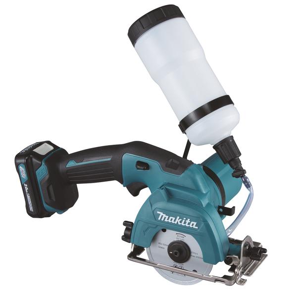 MAKITA DIAMOND SAW 10.8V 85 mm - CERAMIC/GLASS - in case with 2 x 4.0Ah batteries and charger - 1