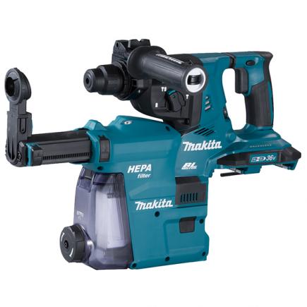 MAKITA HAMMER 36V SDS-Plus 28 mm - AWS - in a case without batteries and charger with suction kit - 1