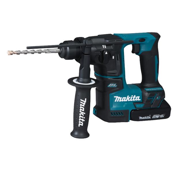 MAKITA HAMMER 18V SDS-Plus 17 mm - in a case with 2 x 5.0Ah batteries and double charger - 1