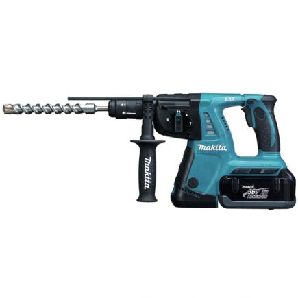 MAKITA HAMMER 36V SDS-Plus - 3 FUNCTIONS - in case with 2 x 2.6Ah batteries and charger - 1