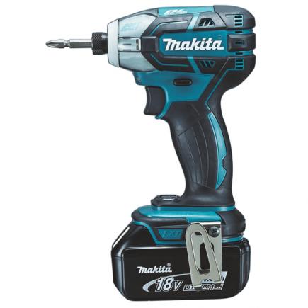 MAKITA IMPACT WRENCH IN OIL BATH 18V 40Nm - in case with 2 x 5.0Ah batteries, charger and 38 screwdriver inserts - 1