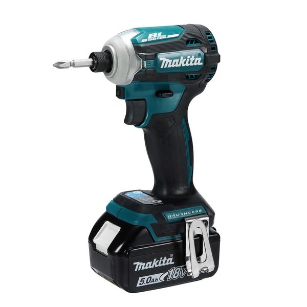 MAKITA IMPACT WRENCH 18V 1/4'' - 180 Nm - in case with 2 batteries 5.0Ah and charger - 1