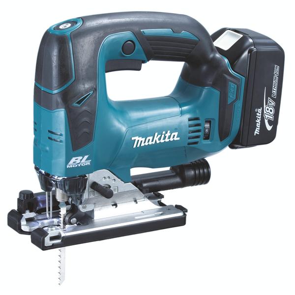 MAKITA JIGSAW WITH BRACKET 18V 26 mm - in case with batteries 5.0 Ah and charger - 1