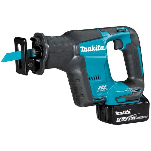 MAKITA STRAIGHT SAW 18V 20 mm - in case with 2 5.0Ah batteries and charger - 1