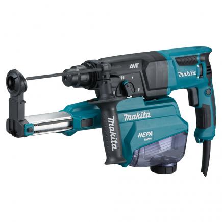 MAKITA HAMMER SDS-Plus 800W 26 mm - AVT - 3 FUNCTIONS - in case with chuck and suction kit - 1