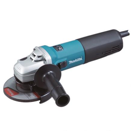 MAKITA ANGLE GRINDER 1400W 125/115 mm - in case with suction hood and diamond disc - 1