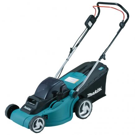 MAKITA PUSH LAWN MOWER 18Vx2 38 cm with 2 x 4.0Ah batteries and double charger - 1
