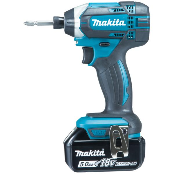 MAKITA 18v LXT Impact Driver - in case with accessories, 2 batteries 5.0Ah and charger - 1
