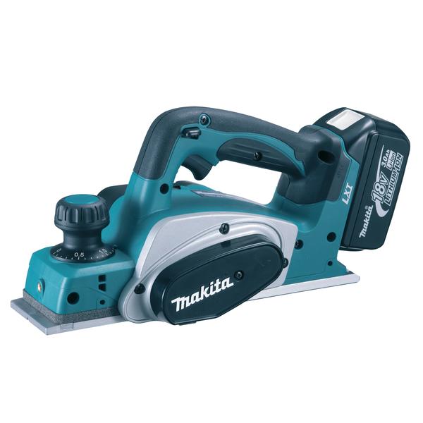MAKITA 18V PLANER 82MM LXT - in case with 2 batteries 5.0Ah and charger - 1