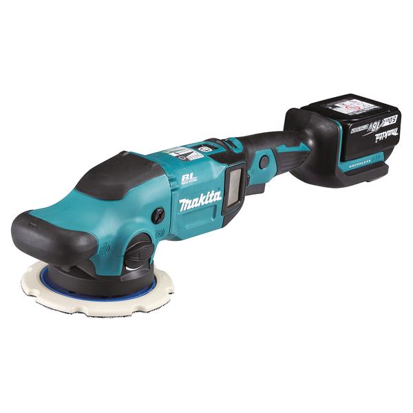 MAKITA 18V Brushless Random Orbit Polisher LXT - with backing pad, 2 batteries 5.0Ah and charger - 1