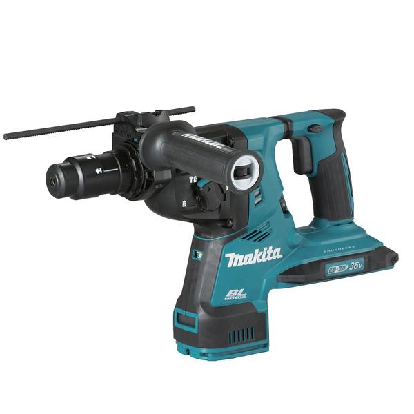 MAKITA 36V 28 mm Rotary Hammer LXT - in case with 2 spindles, without batteries and charger - 1