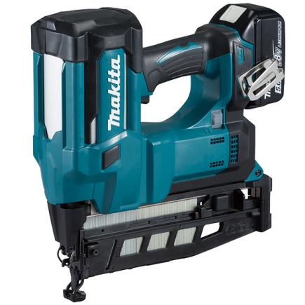 MAKITA 18V Finishing Nailer 16G 64 mm LXT - in case with 2 5,0Ah batteries and charger - 1
