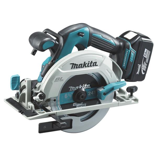 MAKITA 18V CIRCULAR SAW 165MM LXT - in case with batteries and charger - 1