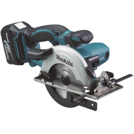MAKITA 18V CIRCULAR SAW 136MM LXT - in case with 2 5,0Ah batteries and charger - 1