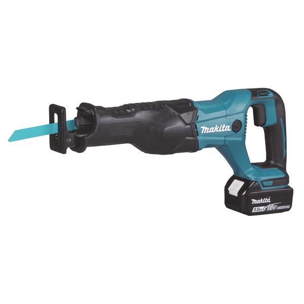 MAKITA 18V 32 mm Reciprocating Saw LXT - with 5.0Ah battery and charger - 1