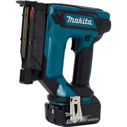 MAKITA 18V Pin Nailer LXT - in case with 2 batteries 5.0Ah, charger and accessories - 1