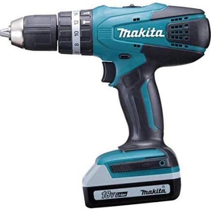 MAKITA 18V COMBI DRILL - in case with 2 batteries 1.5Ah and charger - 1