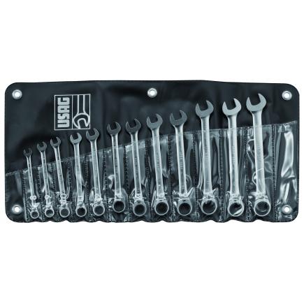 USAG Set of 12 reversible ratchet combination wrenches - 1