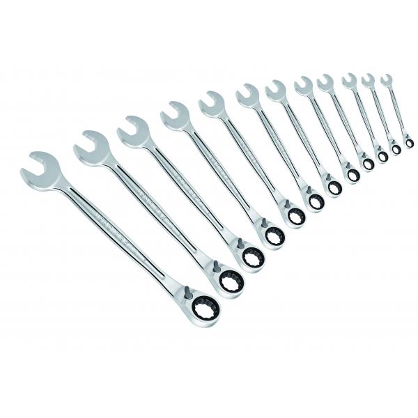 USAG Set of 12 reversible ratchet combination wrenches with sealing ring - 1