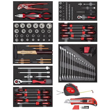 GEDORE 3301676 - MW-GEDORE-2023-R21562005 Assortiment d'outils dans le  chariot à outils GEDWorker (119 pcs.)