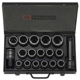 Expert by Facom E117881 Set of 5 rings/bushes for 1/2" Impact Sockets 15-32mm 
