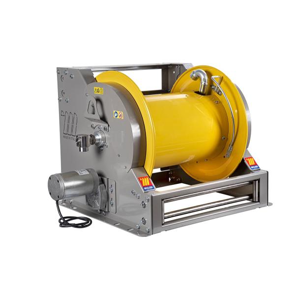 MECLUBE 076-6355-600 - Industrial hose reel in painted steel electric  motorized series fe-603 115v for water 150°c 1 (without hose)