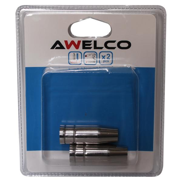 AWELCO 91545/S - MIG 25 Conical small gas nozzle (2 pcs.)